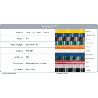 Putterman Tenn Air Windscreen (9 Ft X 60 Ft) 1 Putterman Tenn Air Windscreen (9 Ft X 60 Ft)